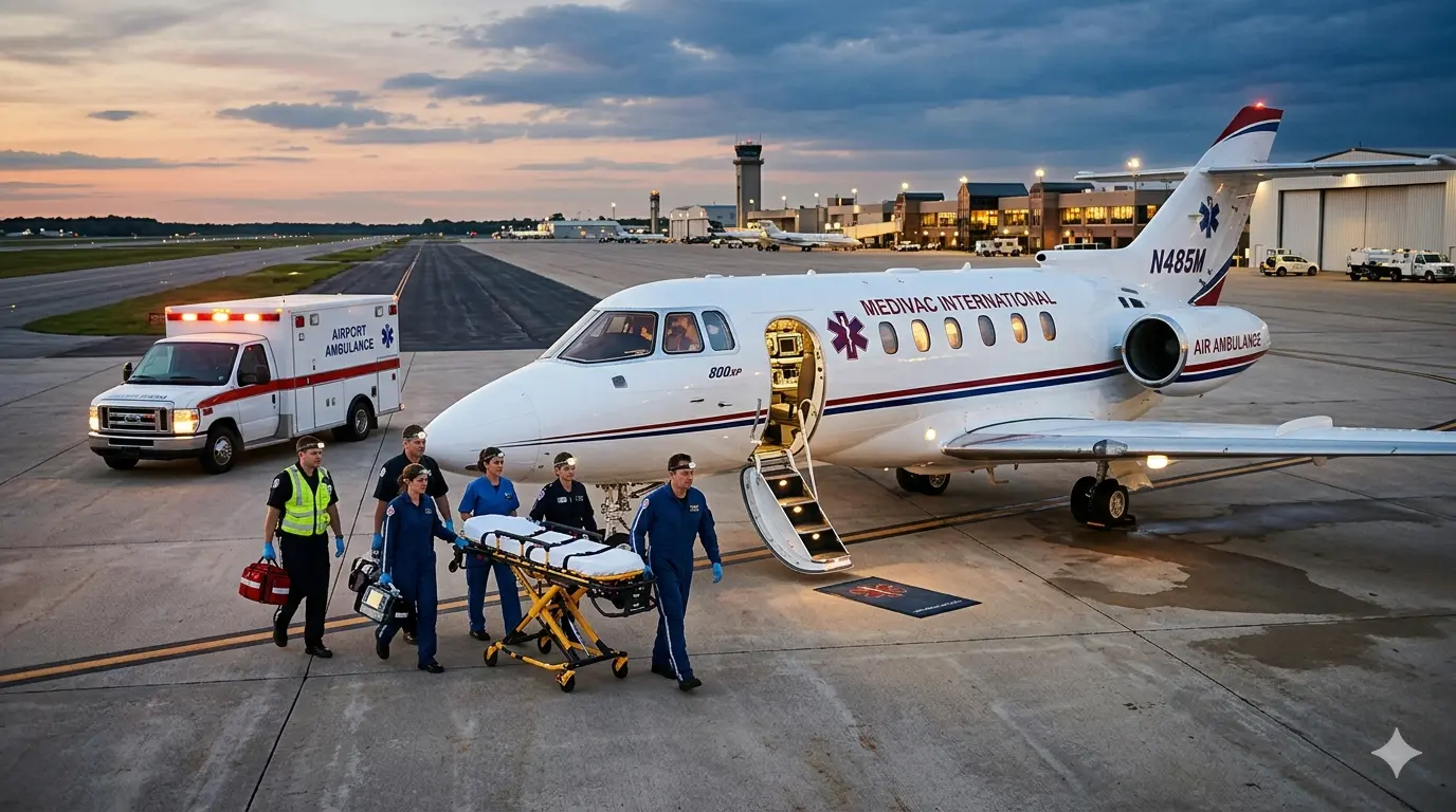 Bali medical evacuation Singapore air ambulance jet medevac