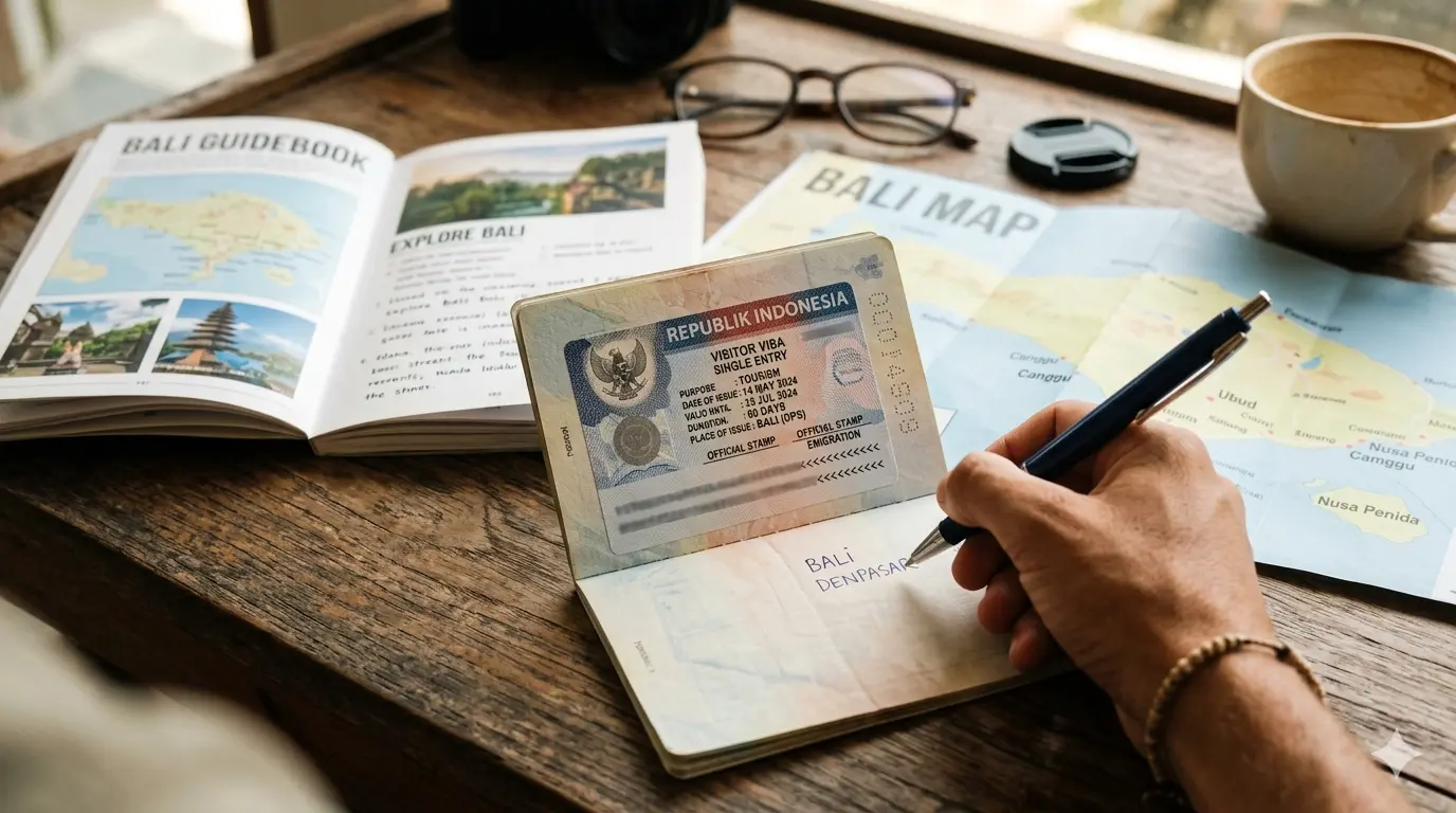 C1 visa insurance Indonesia B211A passport stamp documents