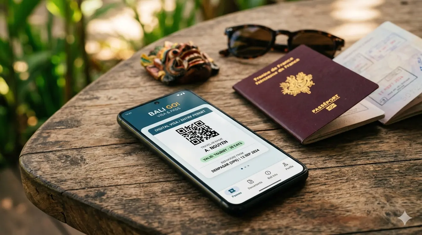 Indonesia e-visa insurance digital visa smartphone passport preparation