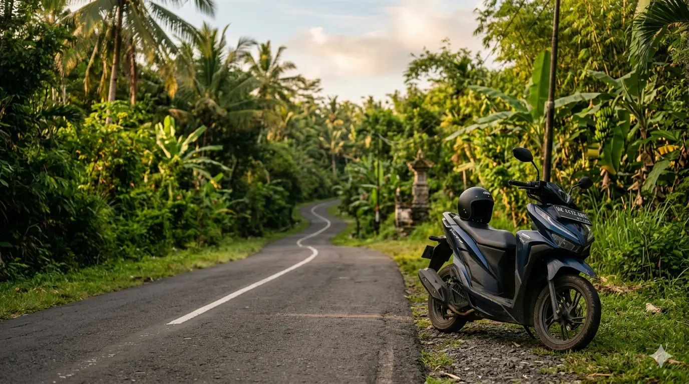 Motorbike accident insurance Bali scooter safety on tropical road